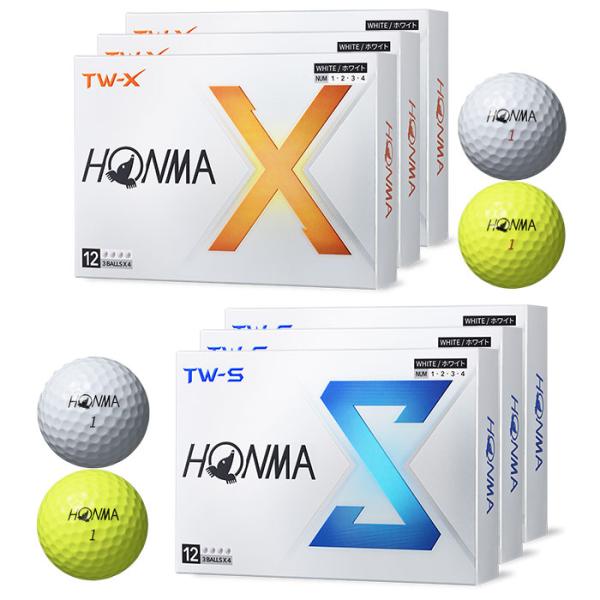 ホンマ HONMA GOLF 本間ゴルフ TW-X／TW-S ゴルフボール BTQ2402／BTQ2...