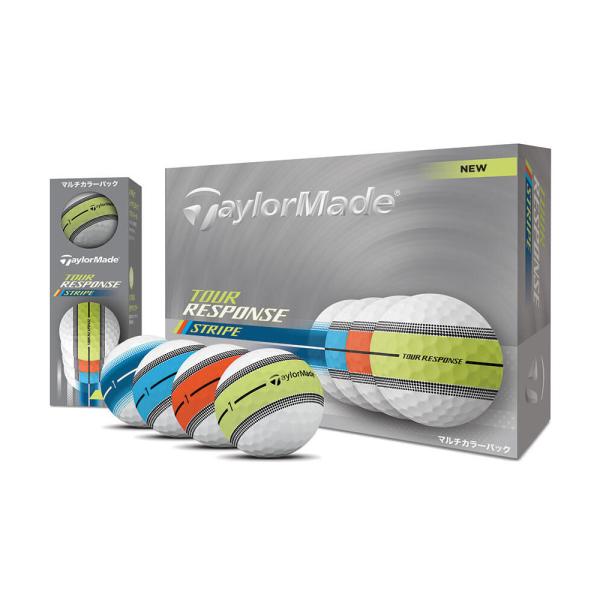 テーラーメイド ツアーレスポンス ストライプ マルチ 2025 ゴルフボール 1ダース 12球入り