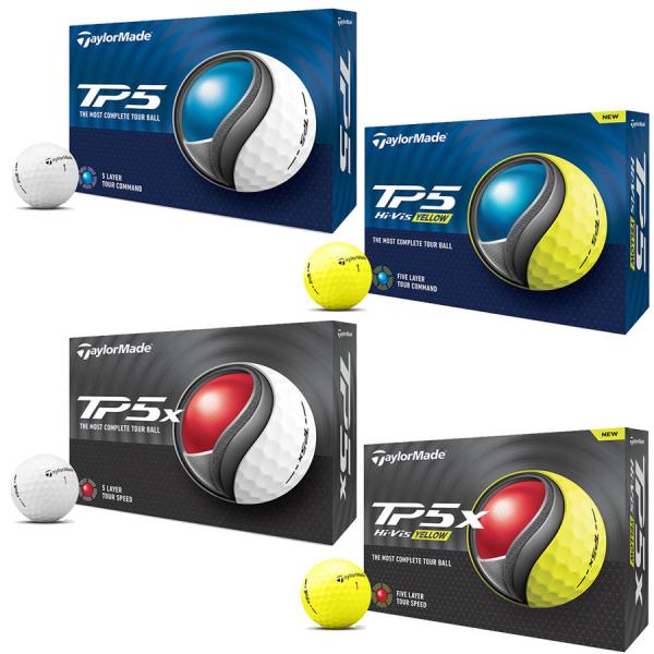 テーラーメイド ゴルフボール TP5／TP5x ボール 2024年新製品 1ダース 12球入り Ta...