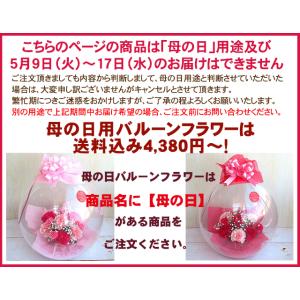 ボリュームMAX!バルーンフラワー 生花 誕生...の詳細画像1