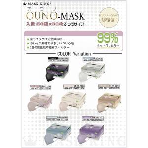 不織布マスク マスク 新色 新感覚 超軽量 MASK KING 3D 特殊 立体 形状 3層 不織布 カラー マスク 30枚箱入｜nitto-netstore