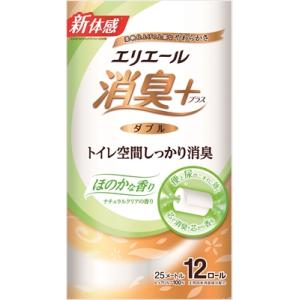 トイレットペーパー ダブル エリエール 消臭＋トイレットティシュー ほのかに香る ナチュラルクリア ...