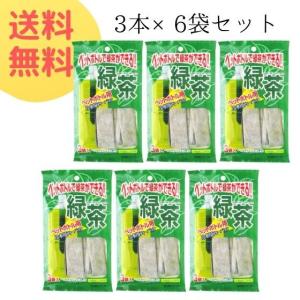 緑茶 ペットボトル用 緑茶 12g×3本入(6袋セット) ニットーリレー 日東食品工業 (0) ネコポス便 送料無料