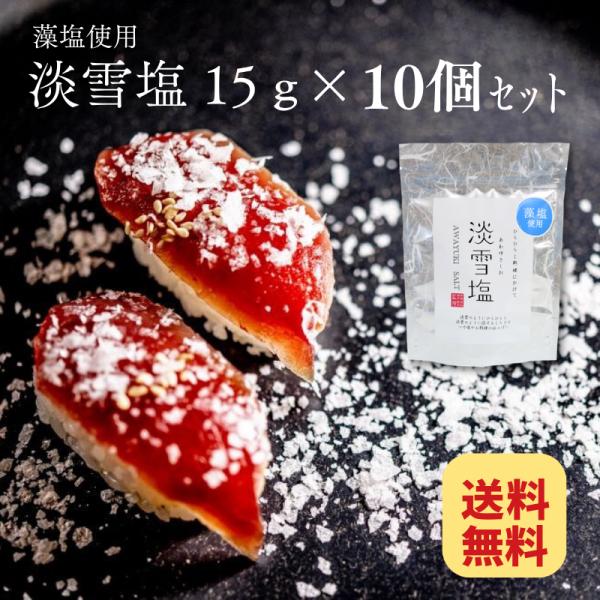 (工場直送) 藻塩 淡雪塩 15ｇ 10個 セット 日東食品工業 ニットーリレー 塩 藻塩 フレーク...