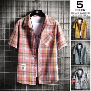 ネルシャツ メンズ 半袖シャツ カジュアルシャツ トップス チェックシャツ おしゃれ 夏物 半袖 胸ポケット Nit107 Hikmtj One Leaf 通販 Yahoo ショッピング