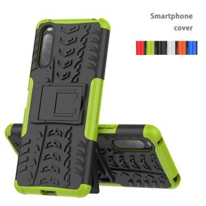 Xperia10III sog04 so52b  背面カバーXperia 10 III Lite ハイブリッド ケース 頑丈 軽量 スマホケース スタンド 二重構造