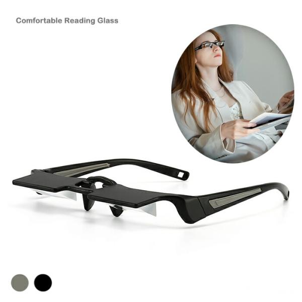 寝たままメガネ 眼鏡 レイジーグラス 超軽量 腕や首が疲れない スマホ見ても首痛くないメガネ ごろ寝...