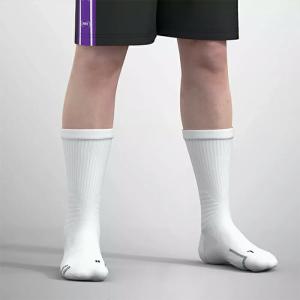 バスケソックス 2足組 ミドル丈 厚手 靴下 ...の詳細画像4