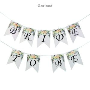 ブライダルパーティ 飾り BRIDE TO BE バナー ガーランド