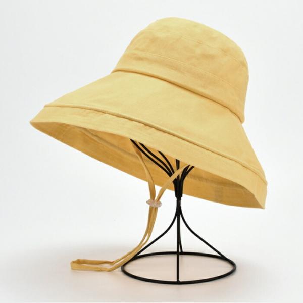 帽子 つば広 レディース 折りたたみ 紫外線対策 あごひも付 ワイヤー入り 日よけ帽子 UV対策 小...