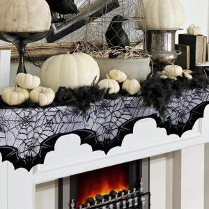 ハロウィン アクセントクロス 飾り コウモリ ...の詳細画像1