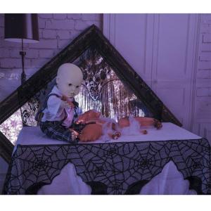 ハロウィン アクセントクロス 飾り コウモリ ...の詳細画像5