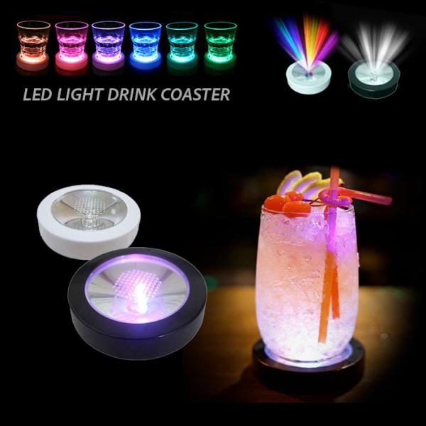 LEDライトアップ展 スタンド 光るドリンク 乾電池式 LEDライト ドリンクホルダー 発光 台座 ...