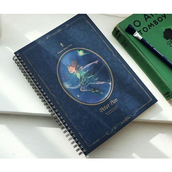 ピーターパン「スプリングラインノート」（イラスト：キム・ミンジ） 美しい古典シリーズ（188×256...