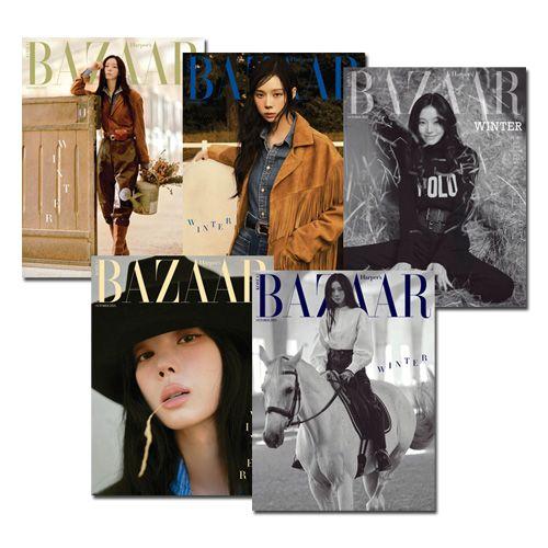 [5種セット／付録ポストカード] 韓国 雑誌 BAZAAR (バザー) 2025年 10月号 (ae...