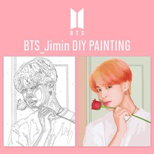 セール韓国 絵画キット『I LOVE PAINTING (D.I.Y) キャラクターを描く(40cm*50cm)