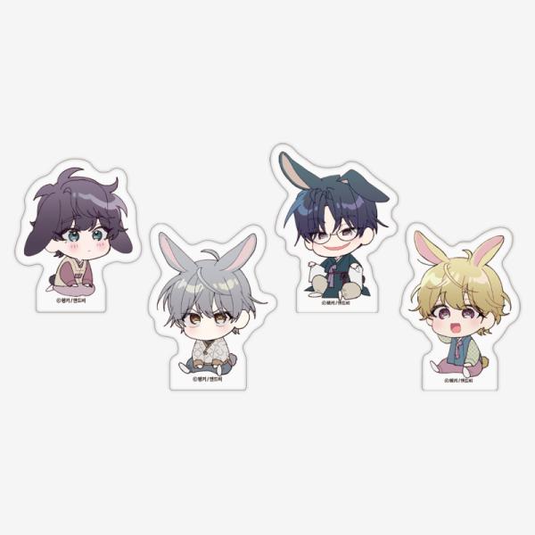 韓国 コミック グッズ『二人のマーブリング うさぎ アクリルブロック 4種セット』公式グッズ