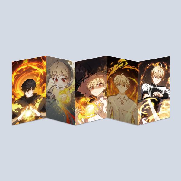 韓国 コミック グッズ『転生した暗殺者は剣術の天才 アコーディオンはがき』公式グッズ