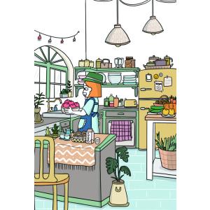 韓国語 イラストエッセイ 『適度に不便に』 -...の詳細画像5