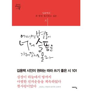 韓国の詩と筆写の本 『どうかすれば星々がきみの悲しみを持ち去ってくれるかもしれない』著：キム・ヨンテ...