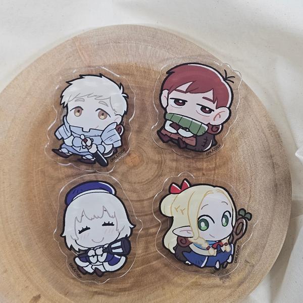 韓国 コミック グッズ『ダンジョン飯 SD キャラクター アクリル スマートトック/スマホグリップ（...