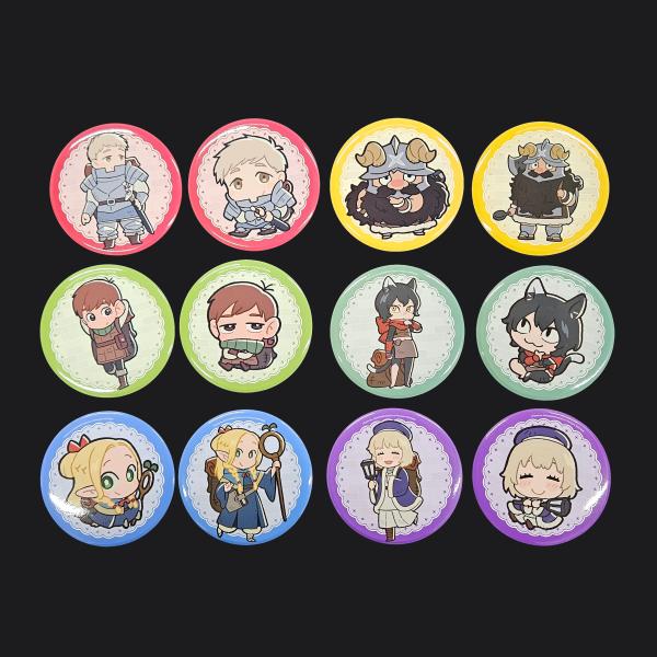 韓国 コミック グッズ『ダンジョン飯 SD キャラクター 缶バッジ（ランダム）』公式グッズ