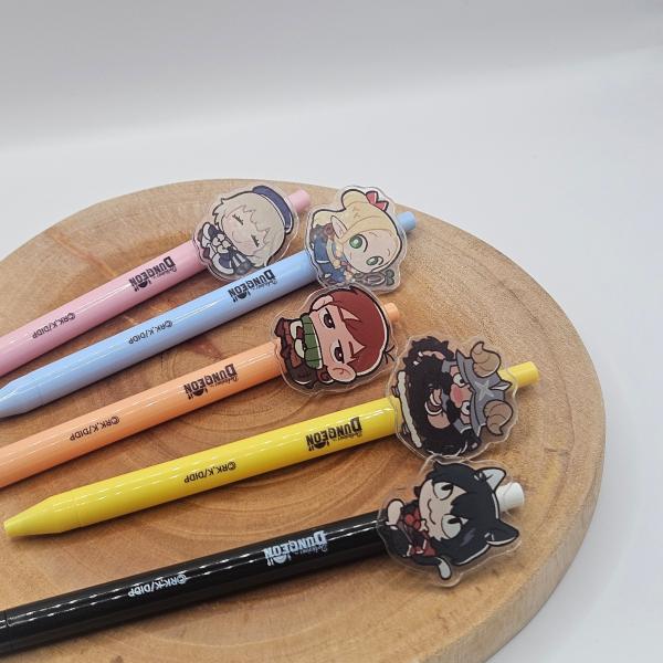 韓国 コミック グッズ『ダンジョン飯 キャラクター ボールペン（6種類から一つ選択）』公式グッズ