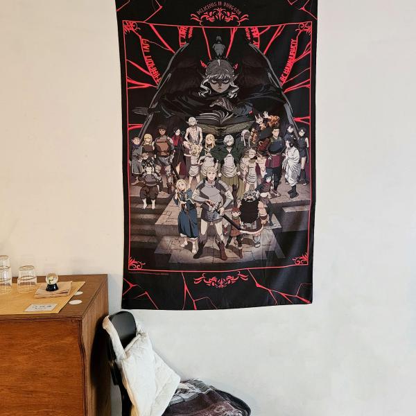 韓国 コミック グッズ『ダンジョン飯 大型 イラスト タオル』公式グッズ