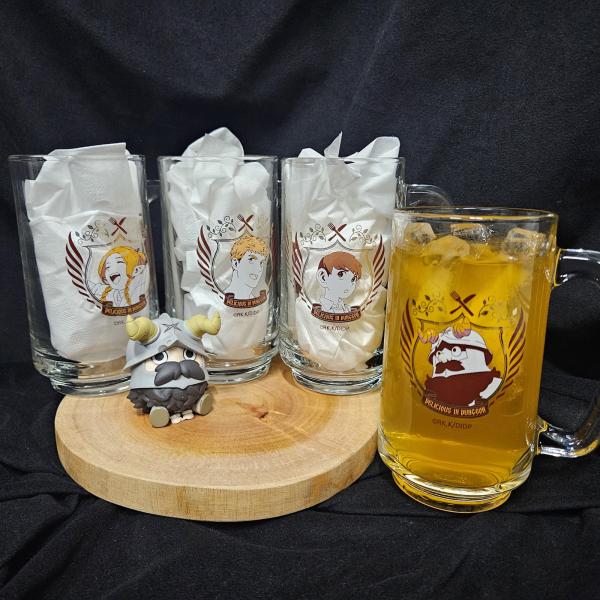 韓国 コミック グッズ『ダンジョン飯 ハイボール グラス（4種類から一つ選択）』公式グッズ