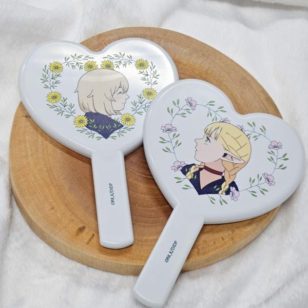 韓国 コミック グッズ『ダンジョン飯 ハート 手鏡（2種類から一つ選択）』公式グッズ