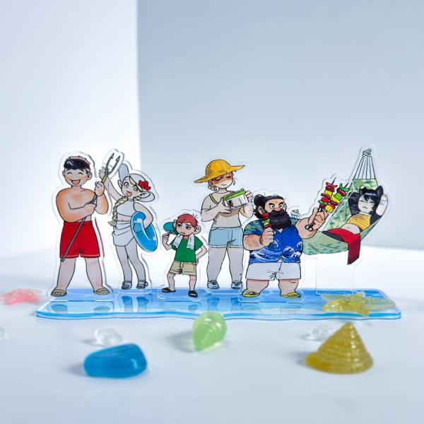 韓国 コミック グッズ『ダンジョン飯 アクリルジオラマ セット（夏）』公式グッズ