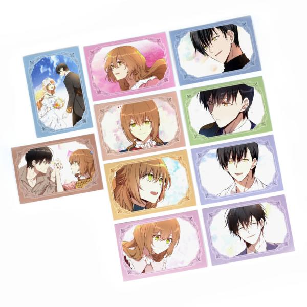 韓国 コミック グッズ『彼女が公爵邸に行った理由 ミニはがき10種セット』公式グッズ