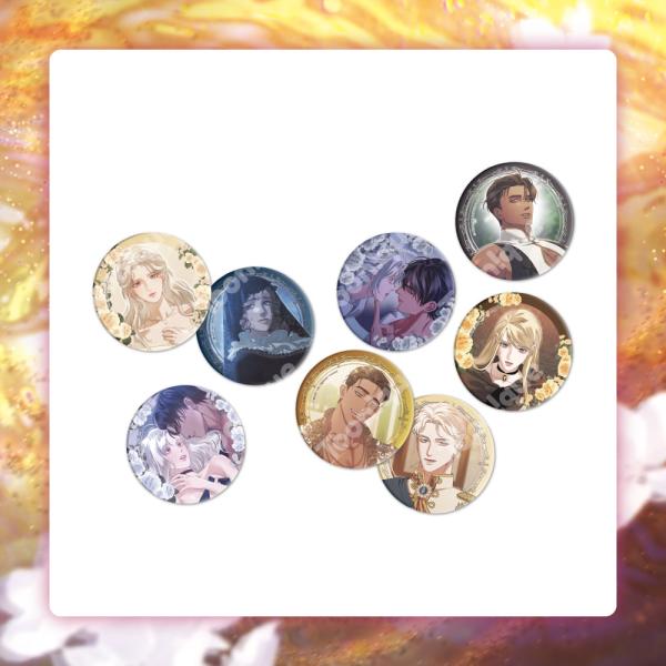 韓国 コミック グッズ『略奪婚 イラスト 缶バッジ』公式グッズ