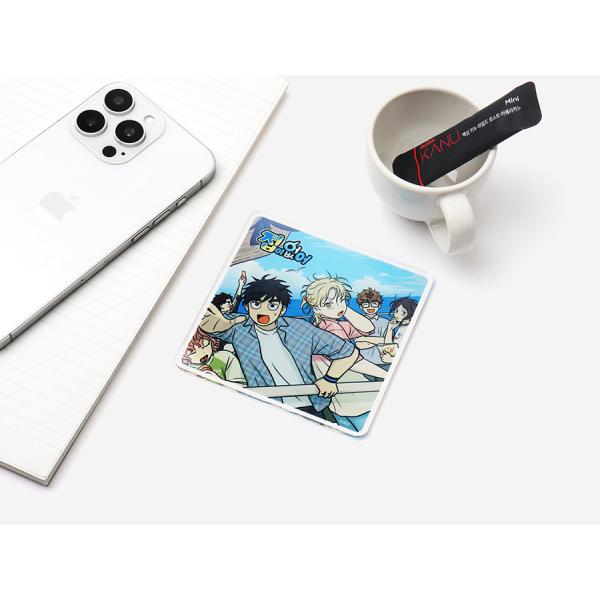 韓国 コミック グッズ『&lt;家がない！&gt; アクリル ティーコースター』韓国書店yes24のポイント交換...