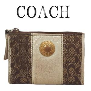 COACH　コーチ　シグネチャー　キーリング　コインケース｜niziya