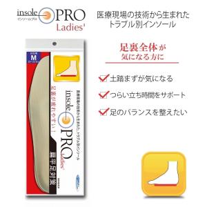 インソールプロ　偏平足対策　女性用　ベージュ　レディース　衝撃吸収　抗菌　防臭　扁平足　土踏まず　中敷