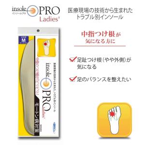 インソールプロ　モートン病対策　女性用　ベージュ　レディース　衝撃吸収　抗菌　防臭　中敷