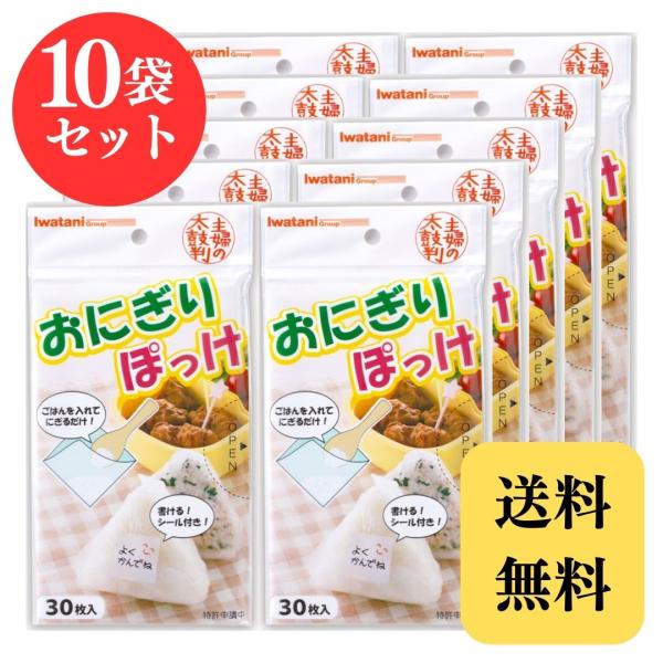 おにぎりぽっけ 岩谷マテリアル アイラップシリーズ 30枚入り × 10個