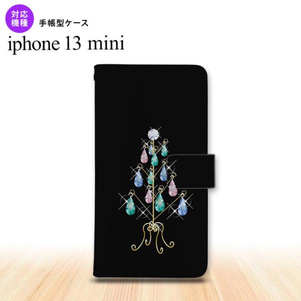 iPhone13mini iPhone13 mini 手帳型スマホケース カバー ツリーイヤリング ...