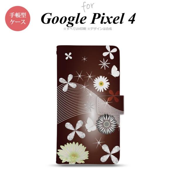 GooglePixel4 Google Pixel 4 手帳型スマホケース カバー 花柄 ミックス ...