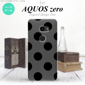 AQUOS zero アクオス ゼロ 801SH スマホケース カバー ハードケース ドット・水玉 黒 nk-801sh-001｜nk115