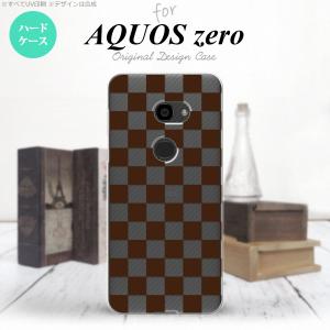 AQUOS zero アクオス ゼロ 801SH スマホケース カバー ハードケース スクエア 茶 nk-801sh-032｜nk115