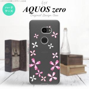 AQUOS zero アクオス ゼロ 801SH スマホケース カバー ハードケース 花柄 ピンク nk-801sh-076｜nk115