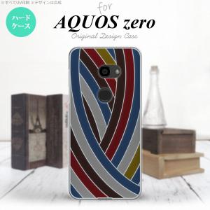 AQUOS zero アクオス ゼロ 801SH 専用 スマホケース カバー ハードケース 帯 レッドブルー nk-801sh-sg17｜nk115