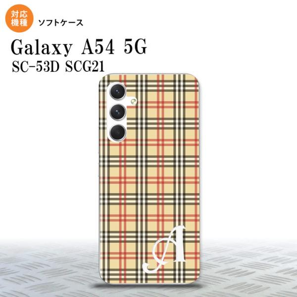 Galaxy A54 5G Galaxy A54 5G スマホケース 背面ケースソフトケース チェッ...