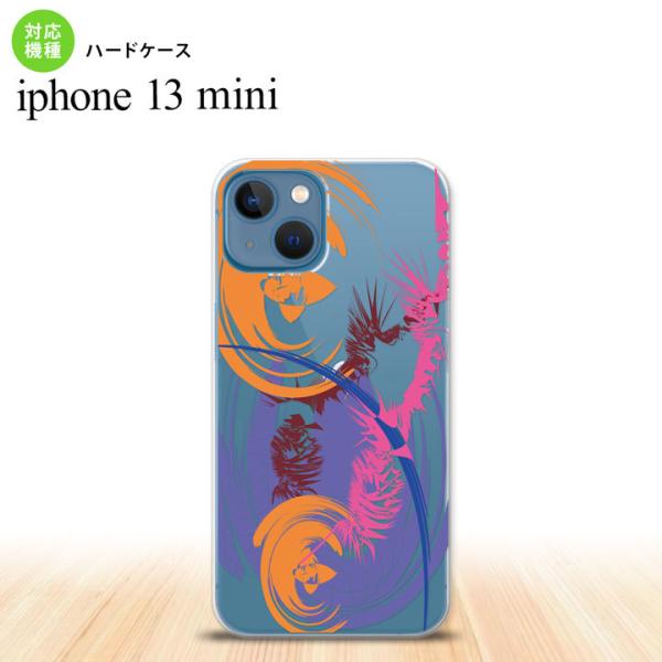 iPhone13mini iPhone13 mini ケース ハードケース アート クリア 紫  n...