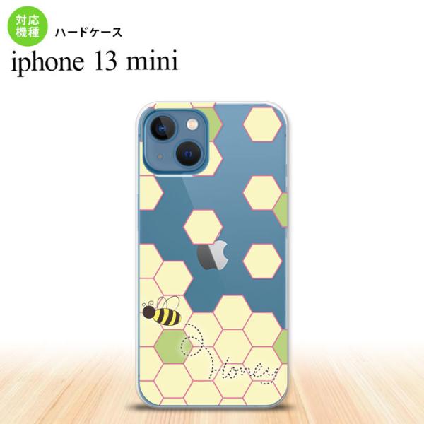 iPhone13mini iPhone13 mini ケース ハードケース ハニー クリア 緑  n...