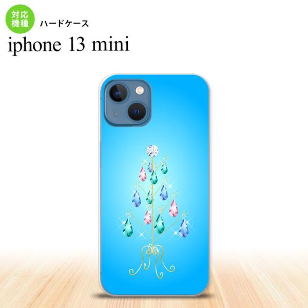 iPhone13mini iPhone13 mini ケース ハードケース ツリーイヤリング 青  ...