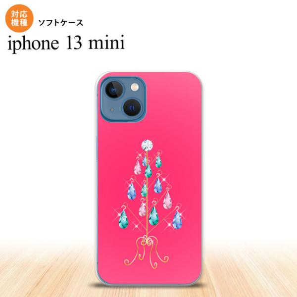 iPhone13mini iPhone13 mini ケース ソフトケース ツリーイヤリング ピンク...