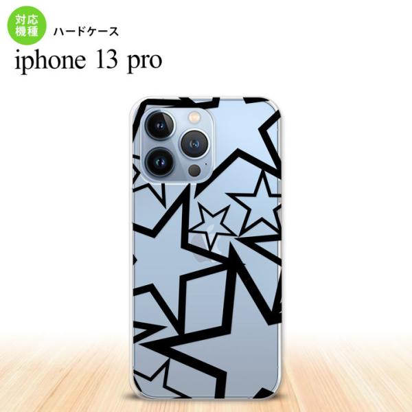 iPhone13 Pro iPhone13Pro ケース ハードケース 星 クリア 黒  nk-i1...